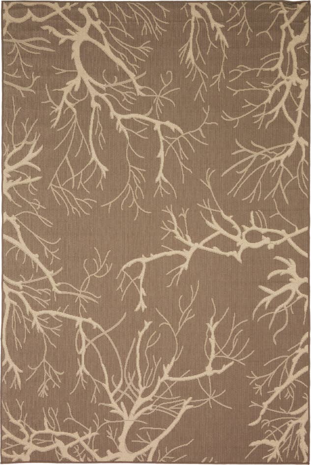 Detail image of 6' x 9' Easy-Clean Botanical Indoor / Outdoor Rug
