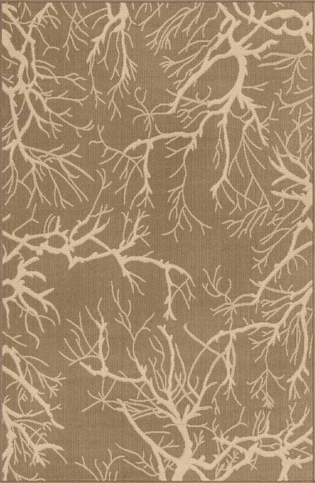 Detail image of 5' x 8' Easy-Clean Botanical Indoor / Outdoor Rug