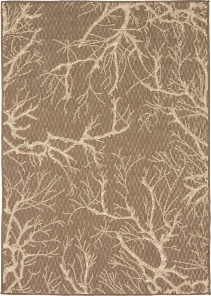 4' x 6' Easy-Clean Botanical Indoor / Outdoor Rug