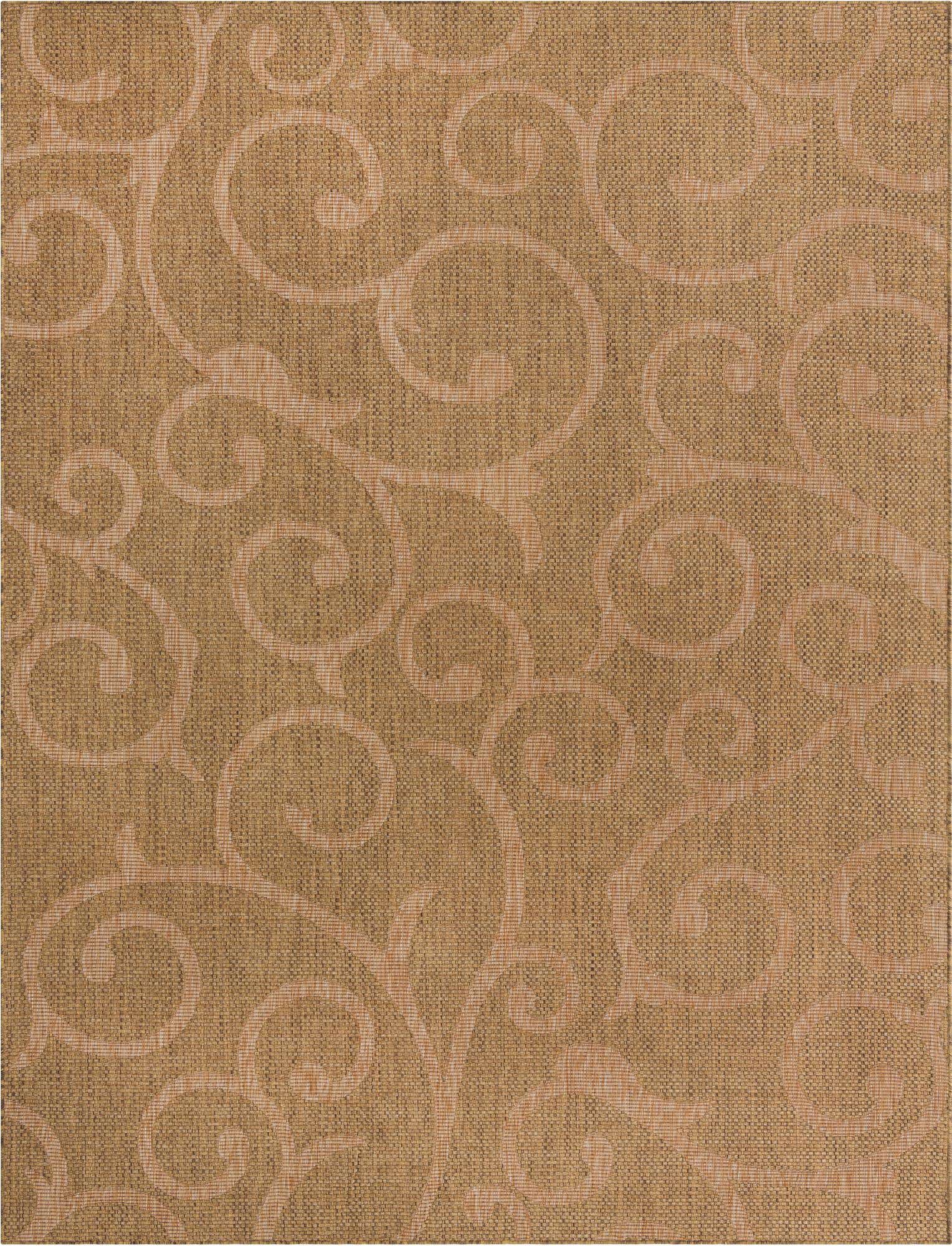 9' x 12' Easy-Clean Botanical Indoor / Outdoor Rug