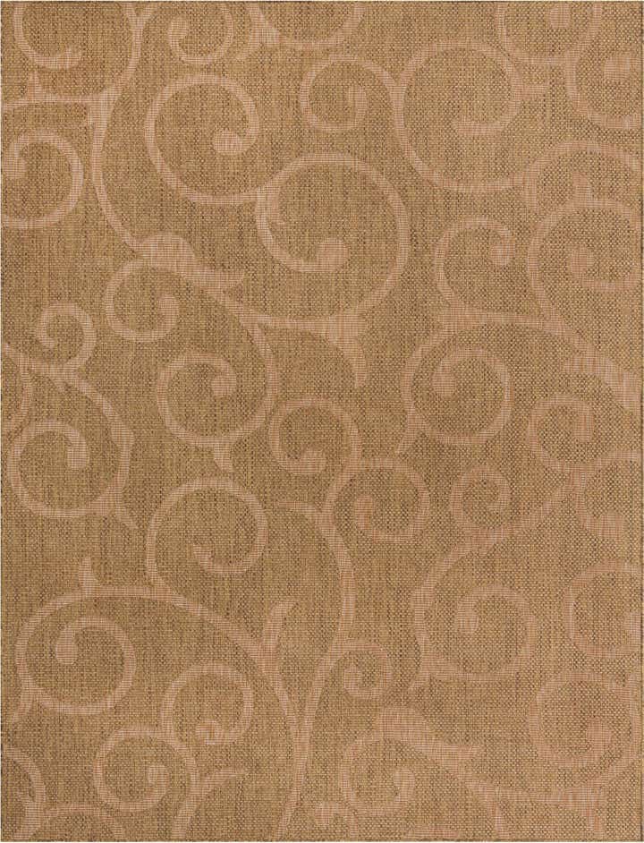 9' x 12' Easy-Clean Botanical Indoor / Outdoor Rug