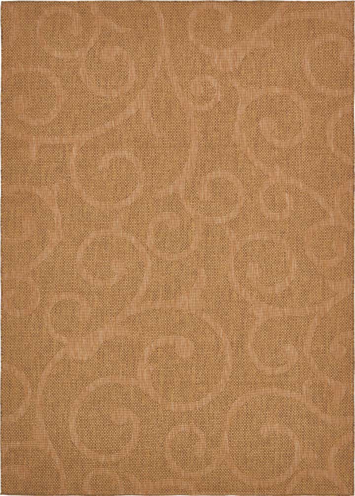 8' x 11' 4 Easy-Clean Botanical Indoor / Outdoor Rug