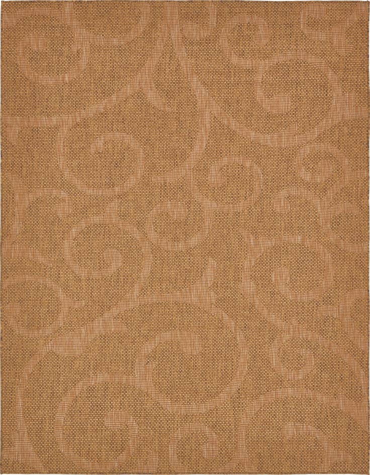 Detail image of 7' x 10' Easy-Clean Botanical Indoor / Outdoor Rug