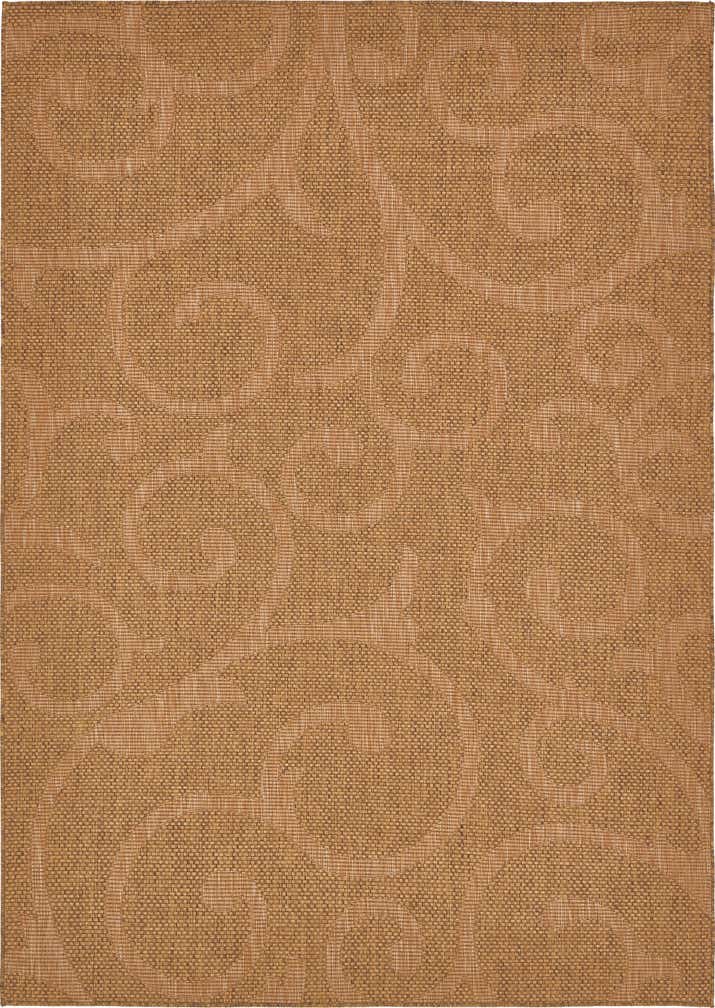 7' x 10' Easy-Clean Botanical Indoor / Outdoor Rug