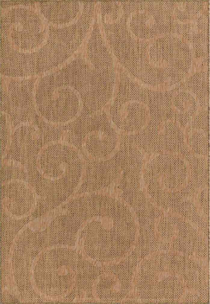 6' x 9' Easy-Clean Botanical Indoor / Outdoor Rug