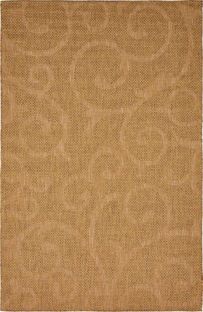 5' x 8' Easy-Clean Botanical Indoor / Outdoor Rug