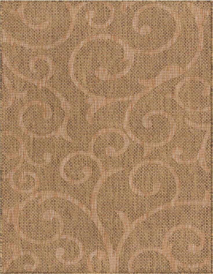 Detail image of 4' x 6' Easy-Clean Botanical Indoor / Outdoor Rug