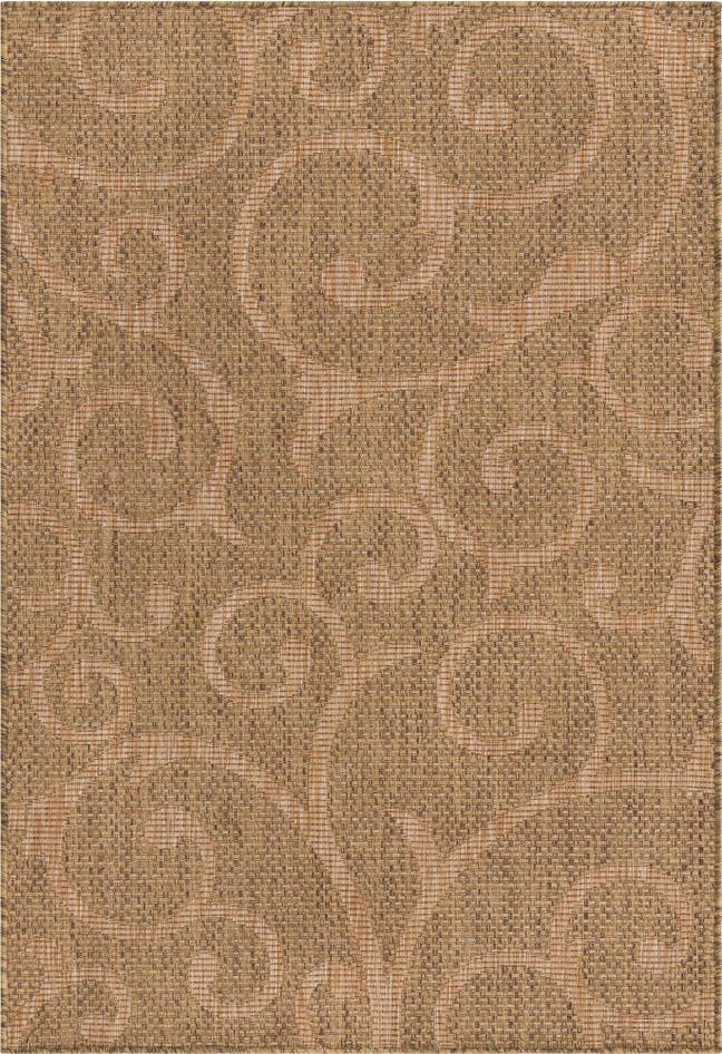 Detail image of 4' x 6' Easy-Clean Botanical Indoor / Outdoor Rug