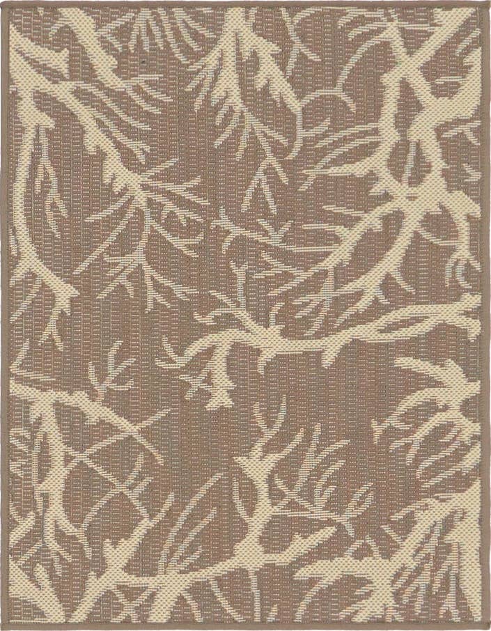 Detail image of 2' x 3' Easy-Clean Botanical Indoor / Outdoor Rug
