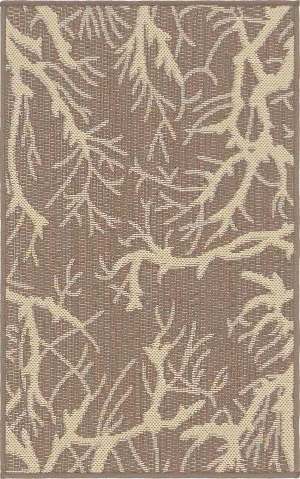 Detail image of 2' x 3' Easy-Clean Botanical Indoor / Outdoor Rug