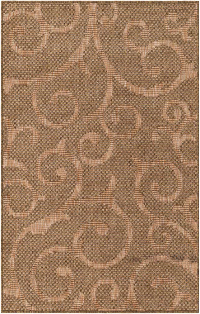 3' 3 x 5' 3 Easy-Clean Botanical Indoor / Outdoor Rug