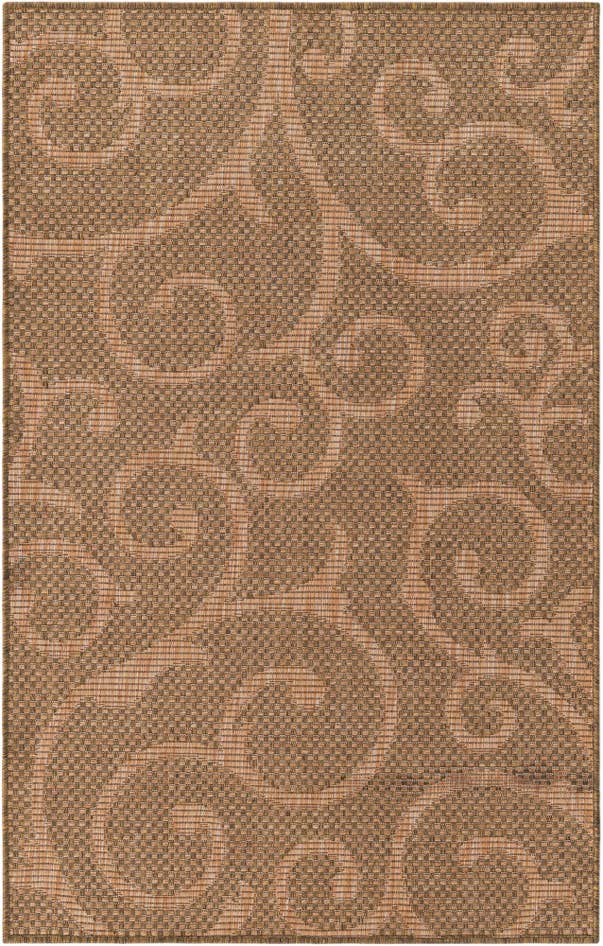 Detail image of 3' 3 x 5' 3 Easy-Clean Botanical Indoor / Outdoor Rug