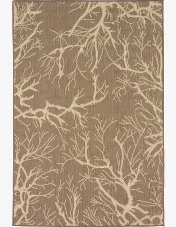 4' x 6' Easy-Clean Botanical Indoor / Outdoor Rug