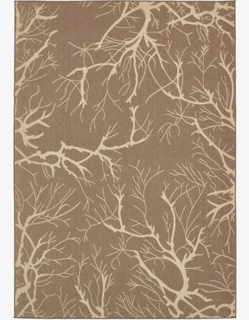 7' x 10' Easy-Clean Botanical Indoor / Outdoor Rug