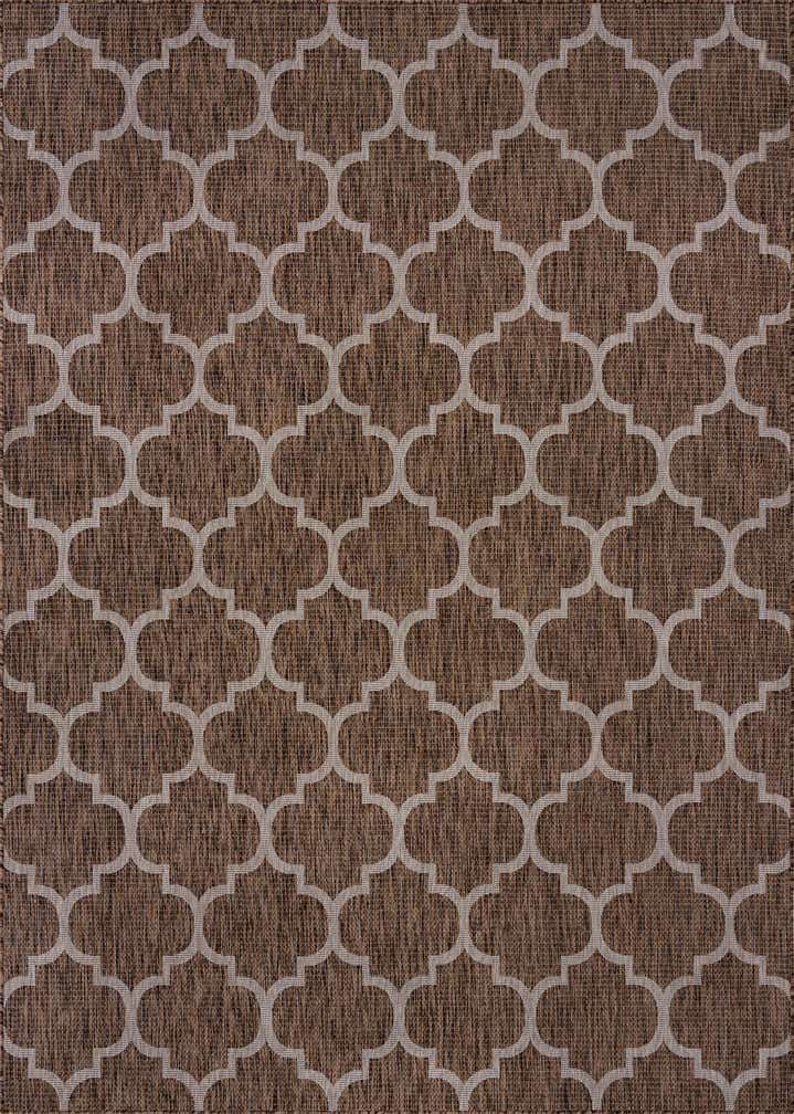 7' 10 x 11' Easy-Clean Lattice Indoor / Outdoor Rug