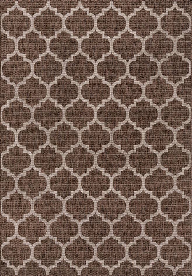 Detailansicht von 185cm x 275cm Leicht zu reinigen Lattice Innen- / Außenbereich Teppich