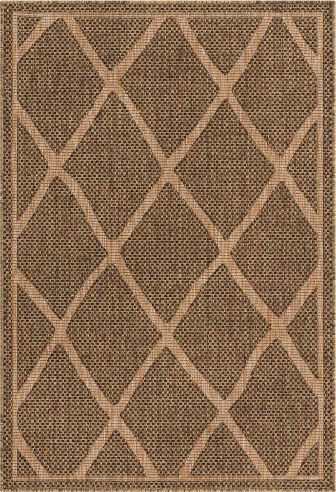 125cm x 185cm Easy-Clean Lattice Indoor / Outdoor Rug