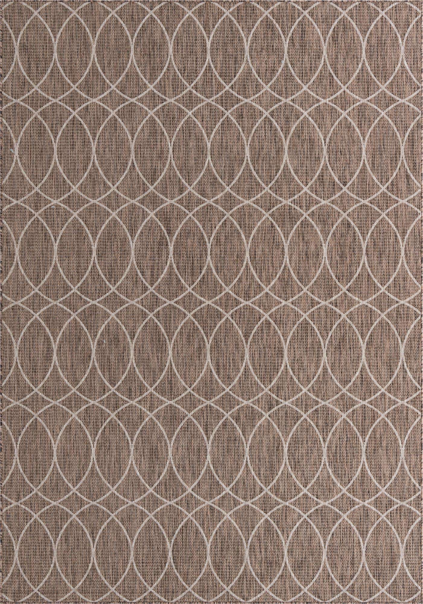 7' 10 x 11' Easy-Clean Lattice Indoor / Outdoor Rug