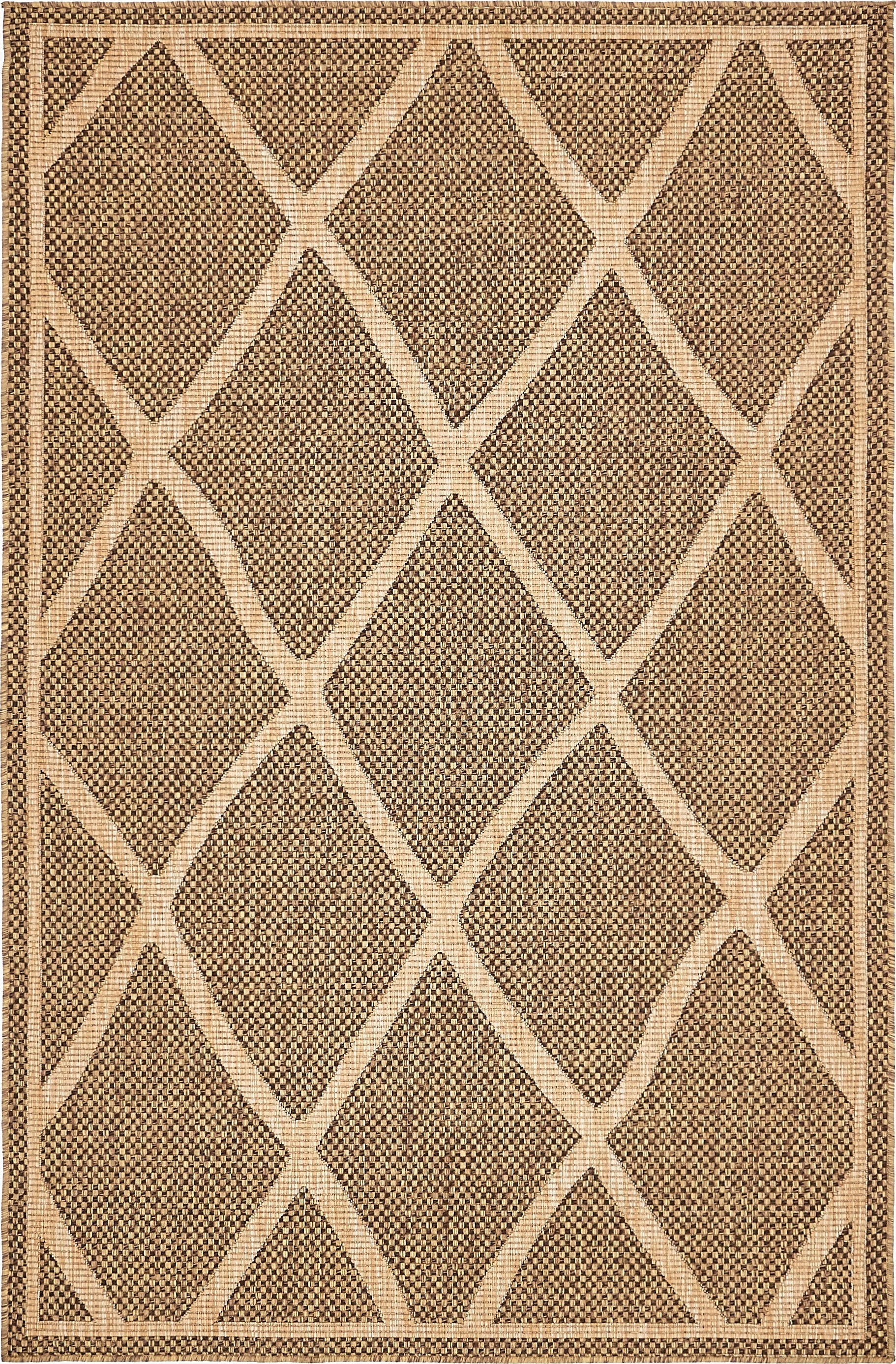 152cm x 245cm  Washable Lattice Indoor / Outdoor Rug