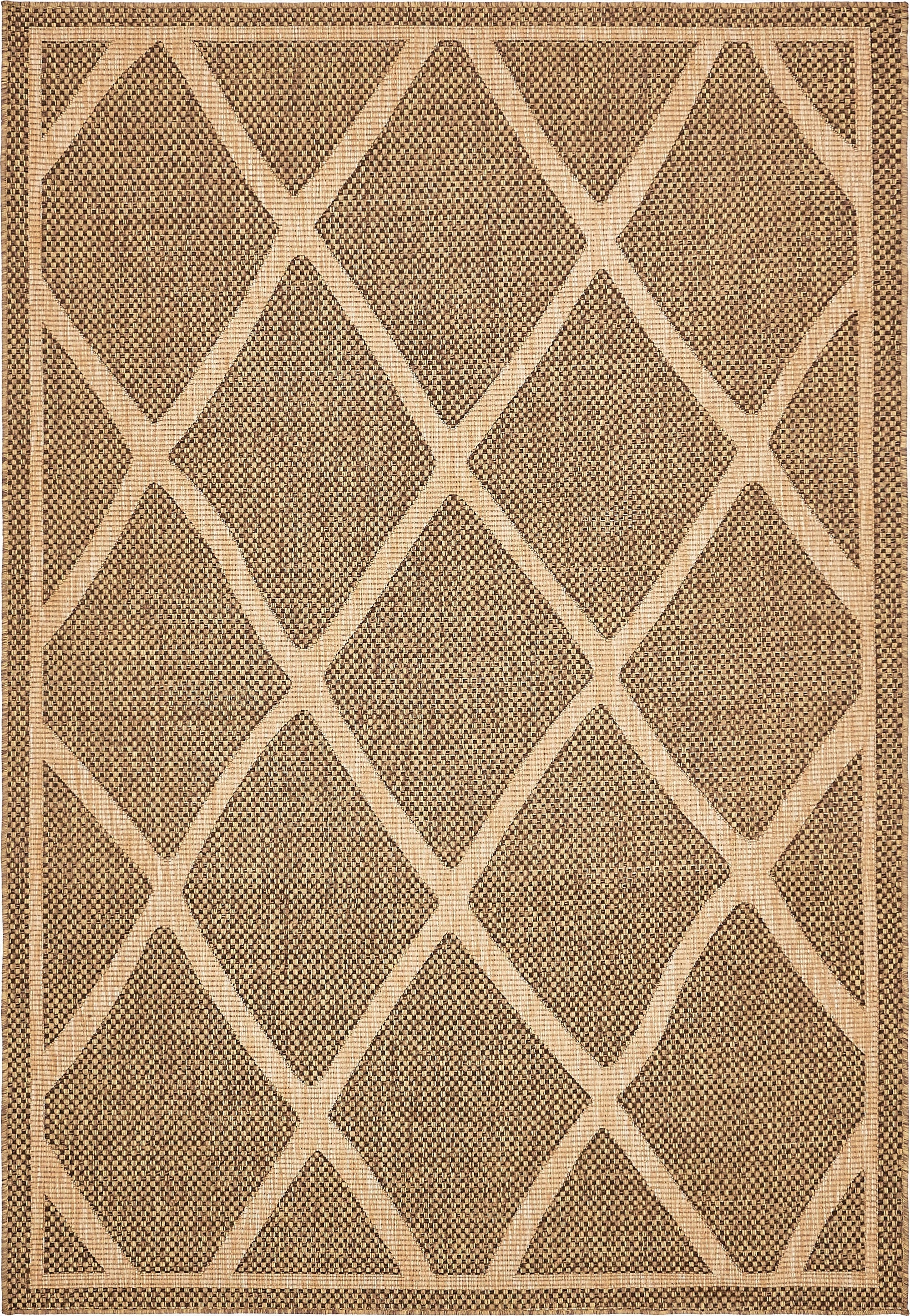 6' x 9' Washable Lattice Indoor / Outdoor Rug