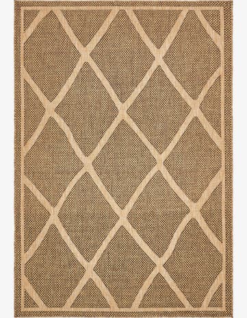 6' x 9' Easy-Clean Lattice Indoor / Outdoor Rug