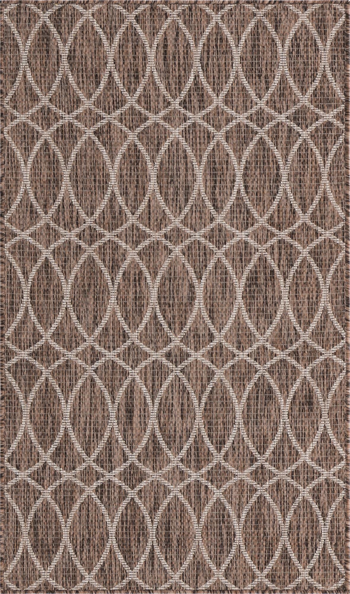 3' x 5' 3 Washable Lattice Indoor / Outdoor Rug