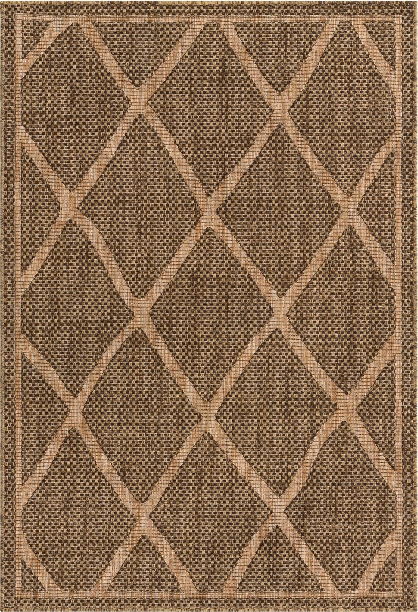 4' x 6' Washable Lattice Indoor / Outdoor Rug