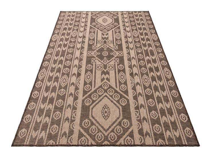 Detail image of 5' 2 x 7' 6 Easy-Clean Modern Indoor / Outdoor Rug