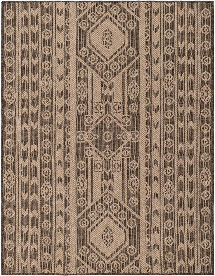 Detail image of 5' 2 x 7' 6 Easy-Clean Modern Indoor / Outdoor Rug