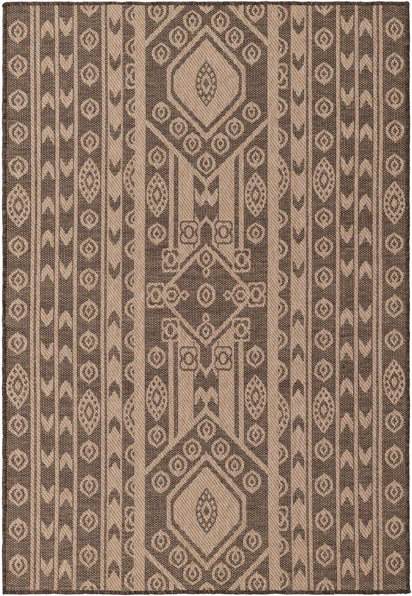 5' 2 x 7' 6 Easy-Clean Modern Indoor / Outdoor Rug