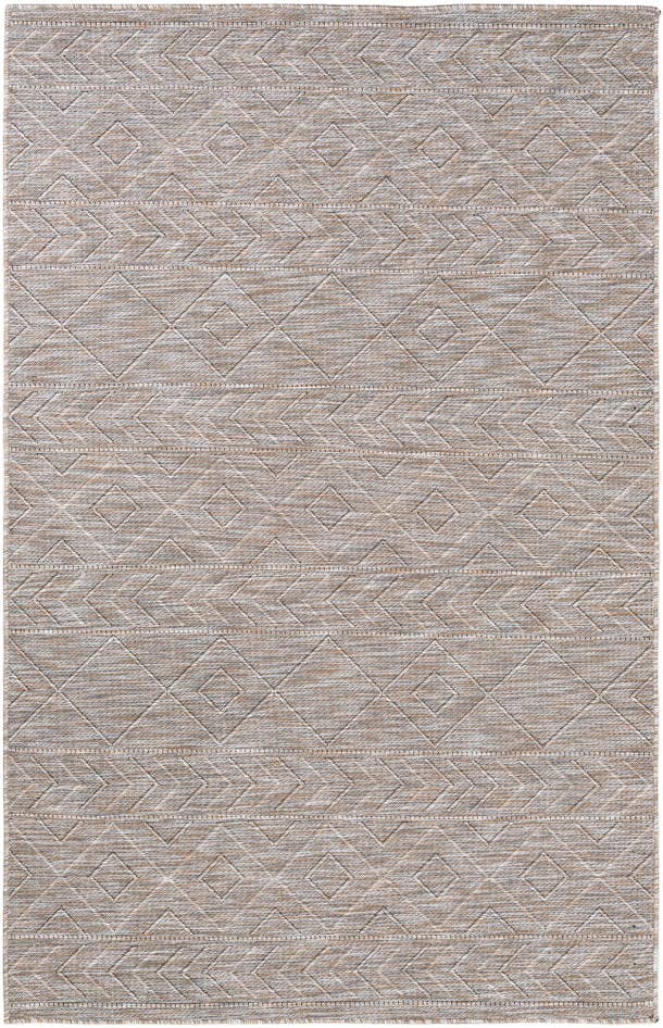 Detail image of 5' 3 x 8' Easy-Clean Modern Indoor / Outdoor Rug