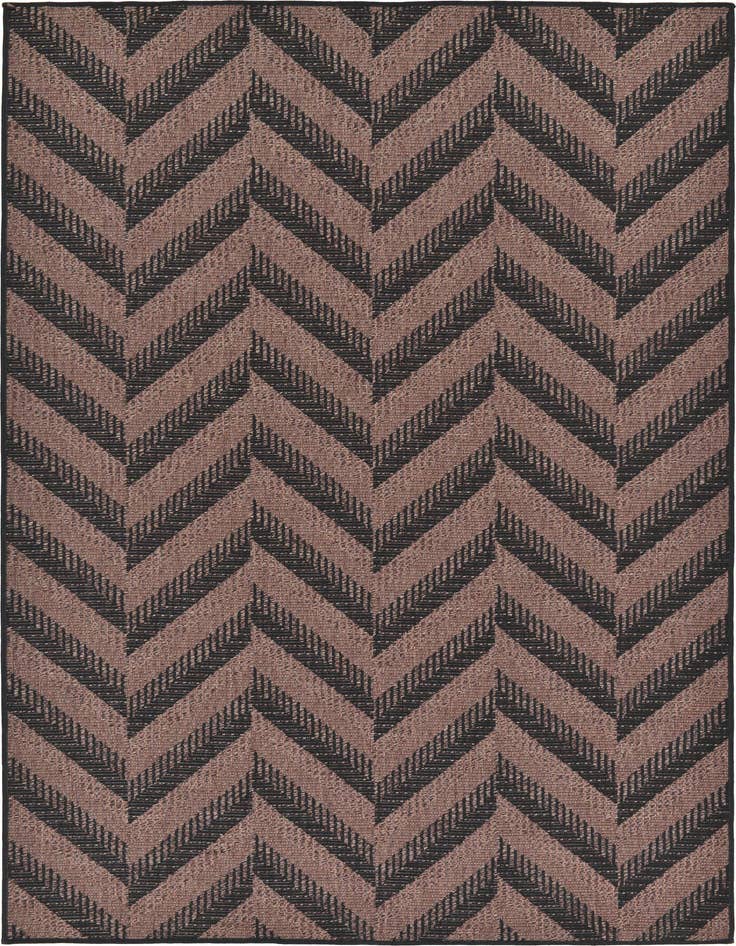 Detail image of 5' 3 x 8' Easy-Clean Modern Indoor / Outdoor Rug