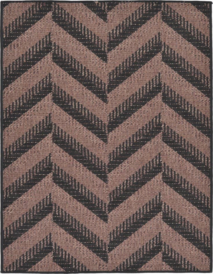 Detail image of 3' 3 x 5' Easy-Clean Modern Indoor / Outdoor Rug