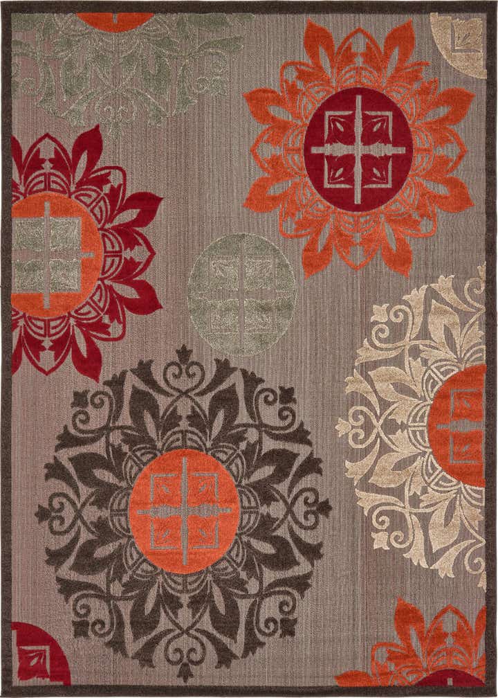 9' x 12' 2 Easy-Clean Modern Indoor / Outdoor Rug