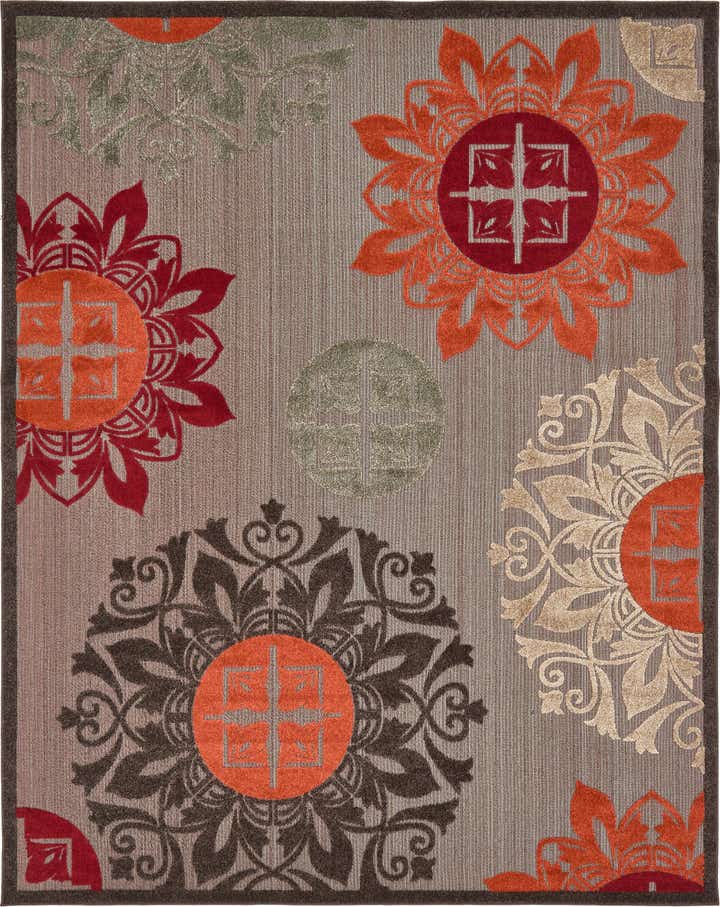 8' x 10' Easy-Clean Modern Indoor / Outdoor Rug