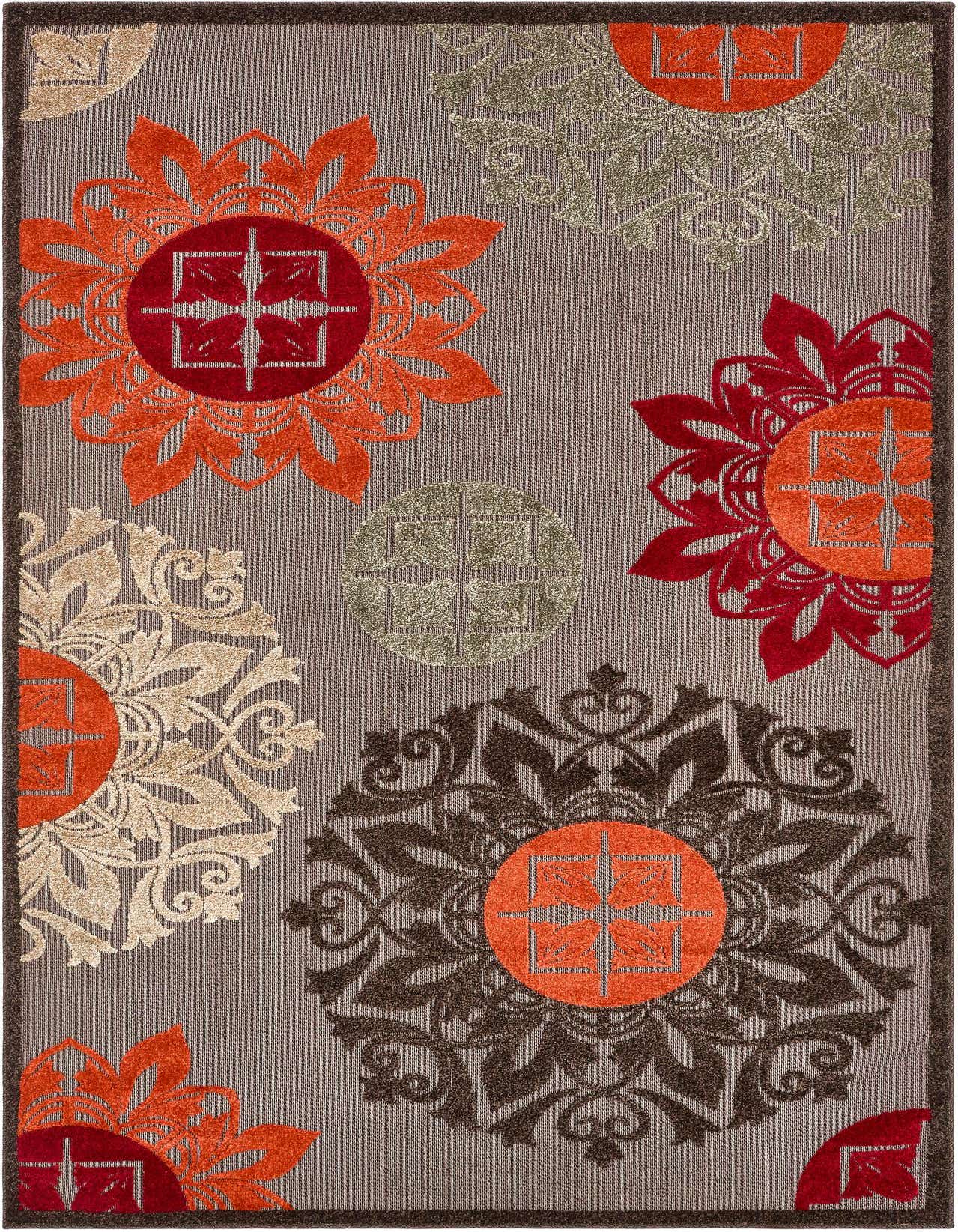 5' x 8' Easy-Clean Modern Indoor / Outdoor Rug