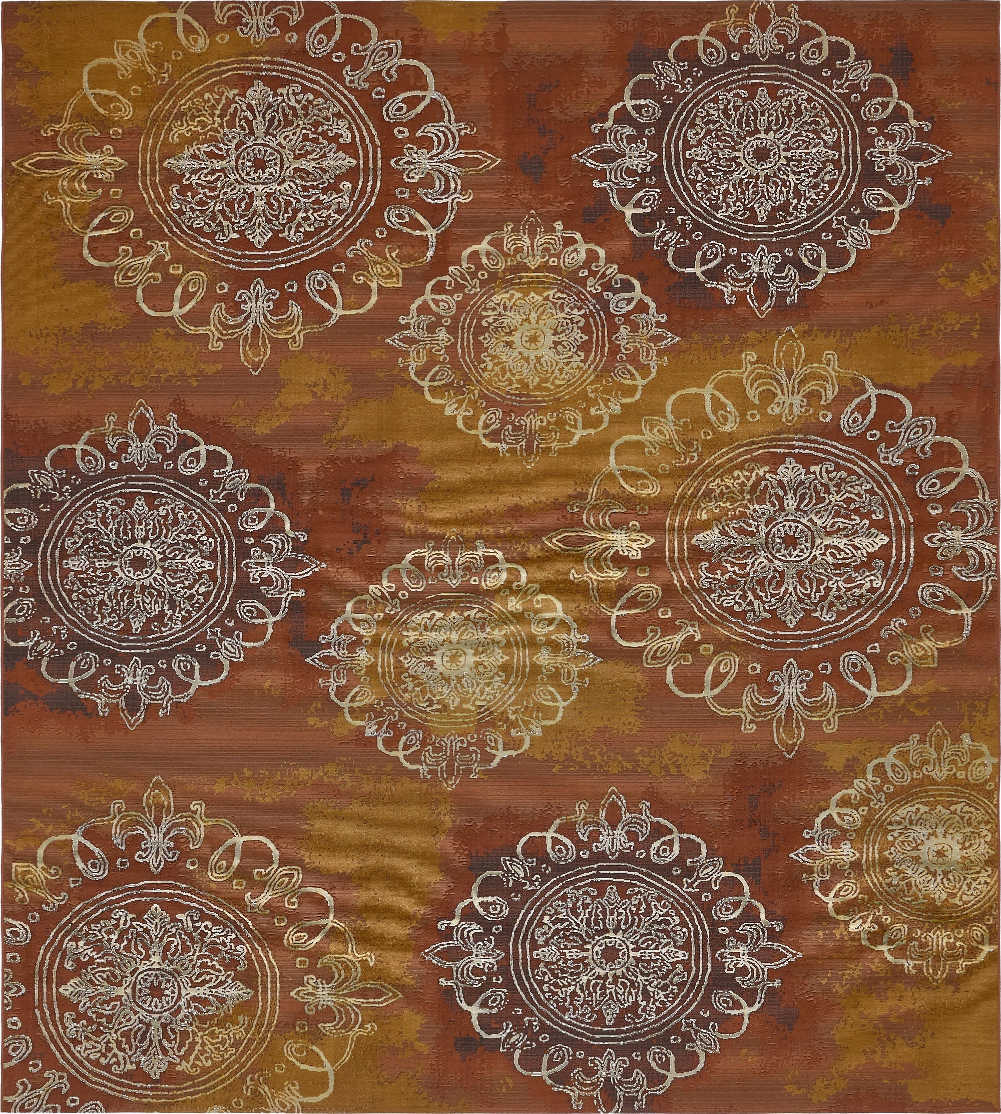 10' x 12' 2 Easy-Clean Modern Indoor / Outdoor Rug