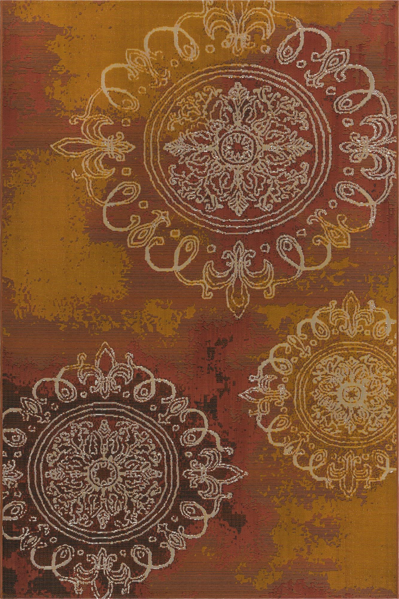 5' 3 x 8' Easy-Clean Modern Indoor / Outdoor Rug