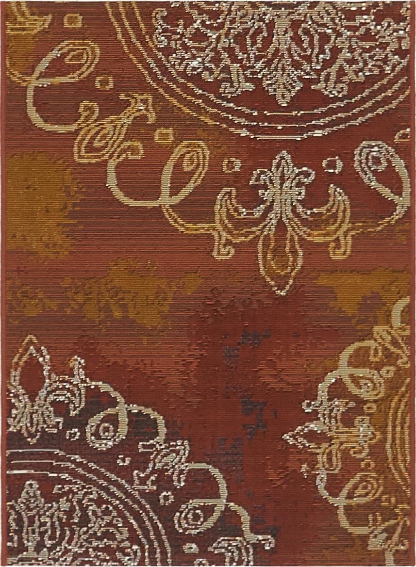 2' 2 x 3' Easy-Clean Modern Indoor / Outdoor Rug