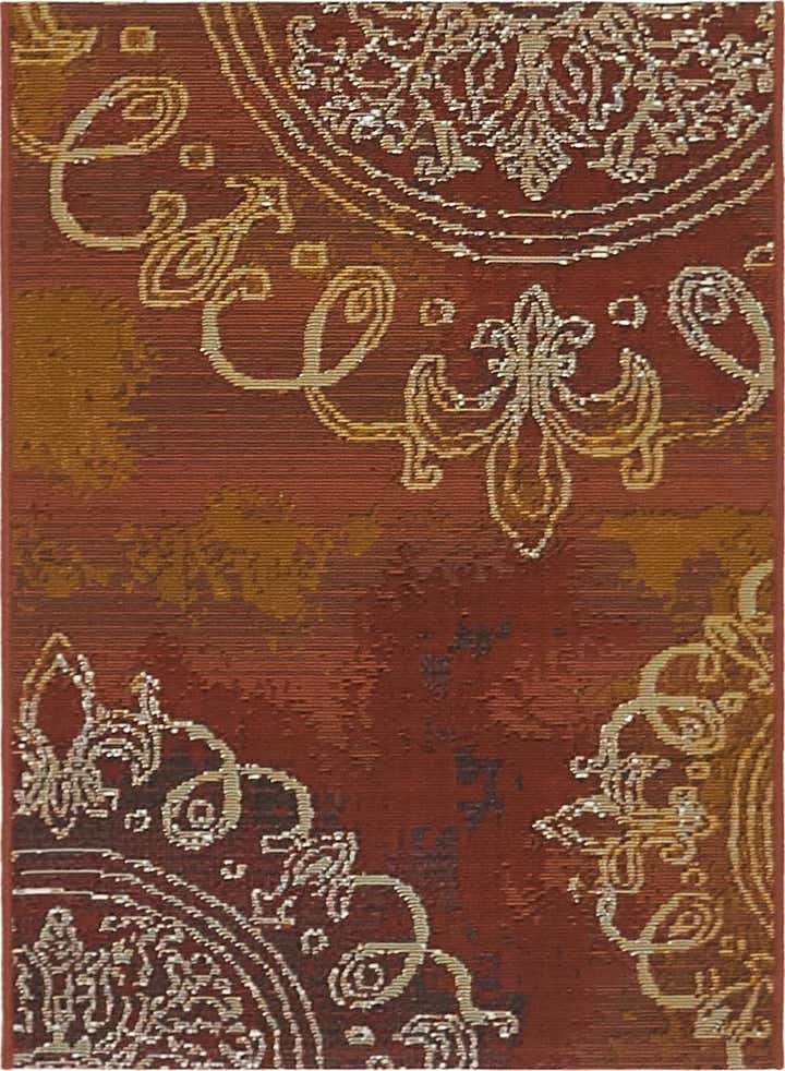 2' 2 x 3' Easy-Clean Modern Indoor / Outdoor Rug