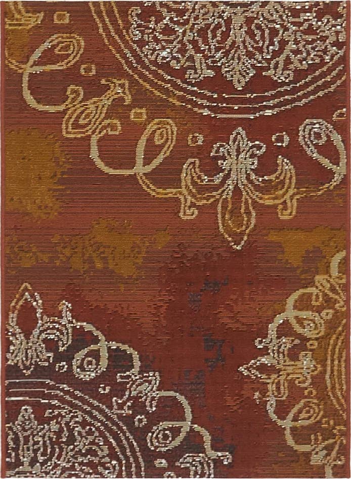 Detail image of 2' 2 x 3' Easy-Clean Modern Indoor / Outdoor Rug