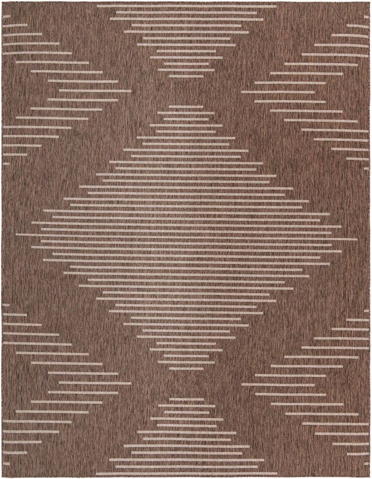 Detail image of 10' x 13' Easy-Clean Modern Indoor / Outdoor Rug