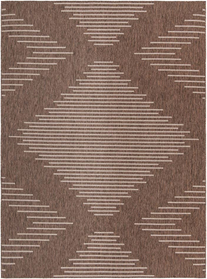 Detail image of 10' x 13' Easy-Clean Modern Indoor / Outdoor Rug