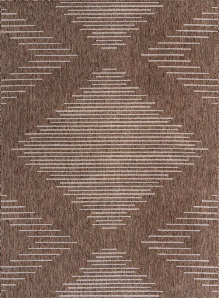 9' x 12' Easy-Clean Modern Indoor / Outdoor Rug