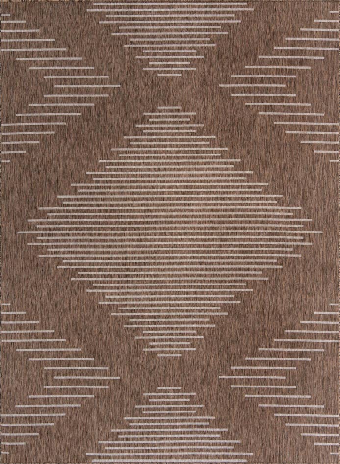 Detail image of 9' x 12' Easy-Clean Modern Indoor / Outdoor Rug
