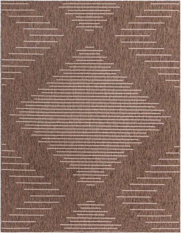 Detail image of 7' 10 x 10' Easy-Clean Modern Indoor / Outdoor Rug