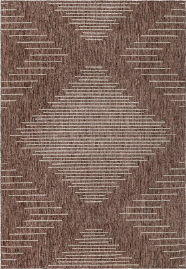 Detail image of 7' x 10' Easy-Clean Modern Indoor / Outdoor Rug