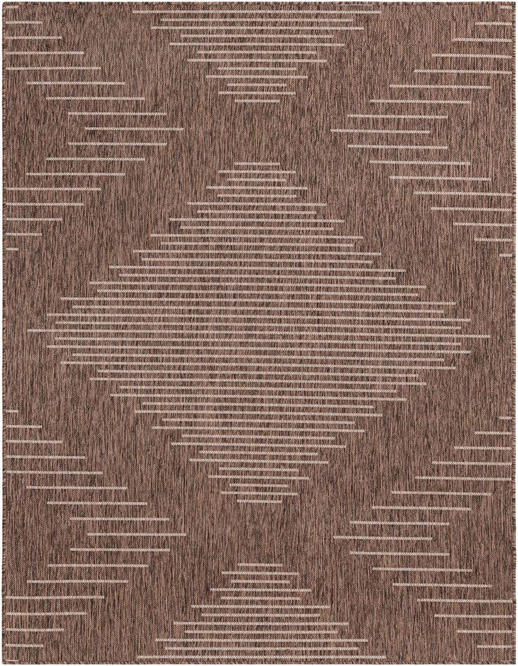 Detail image of 5' 3 x 8' Easy-Clean Modern Indoor / Outdoor Rug