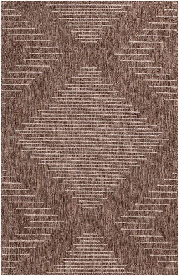 Detail image of 5' 3 x 8' Easy-Clean Modern Indoor / Outdoor Rug