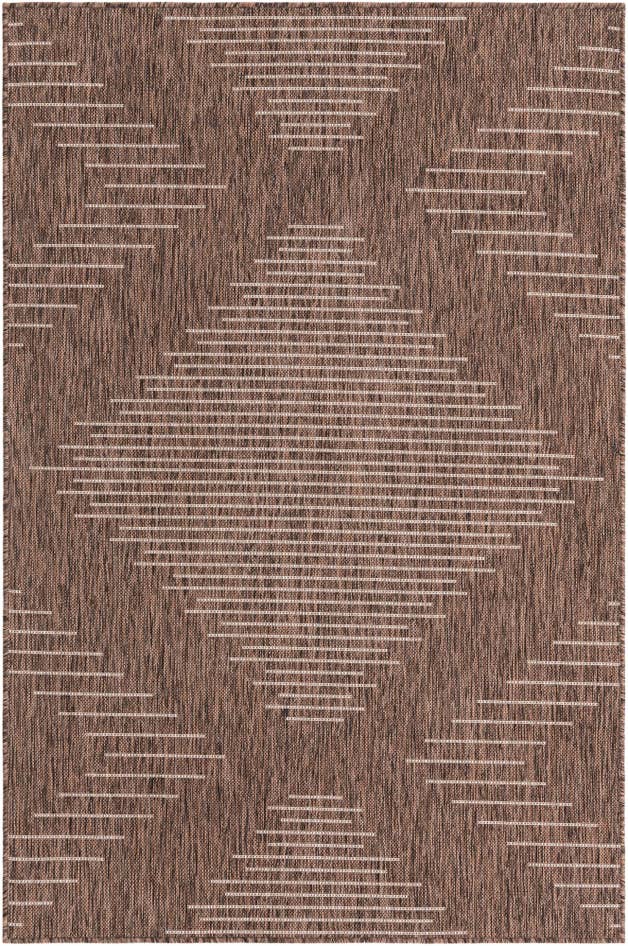 Detail image of 4' x 6' Easy-Clean Modern Indoor / Outdoor Rug